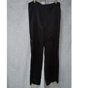 Carmen Marc Valvo Collection Black Straight Leg Pants Size 14